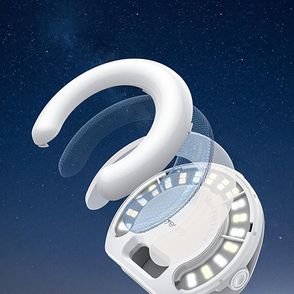 Yesido - LED Selfie Light with Phone Clip (DH13) - 400mAh, 6.8W, 3 Lights Mode - White
