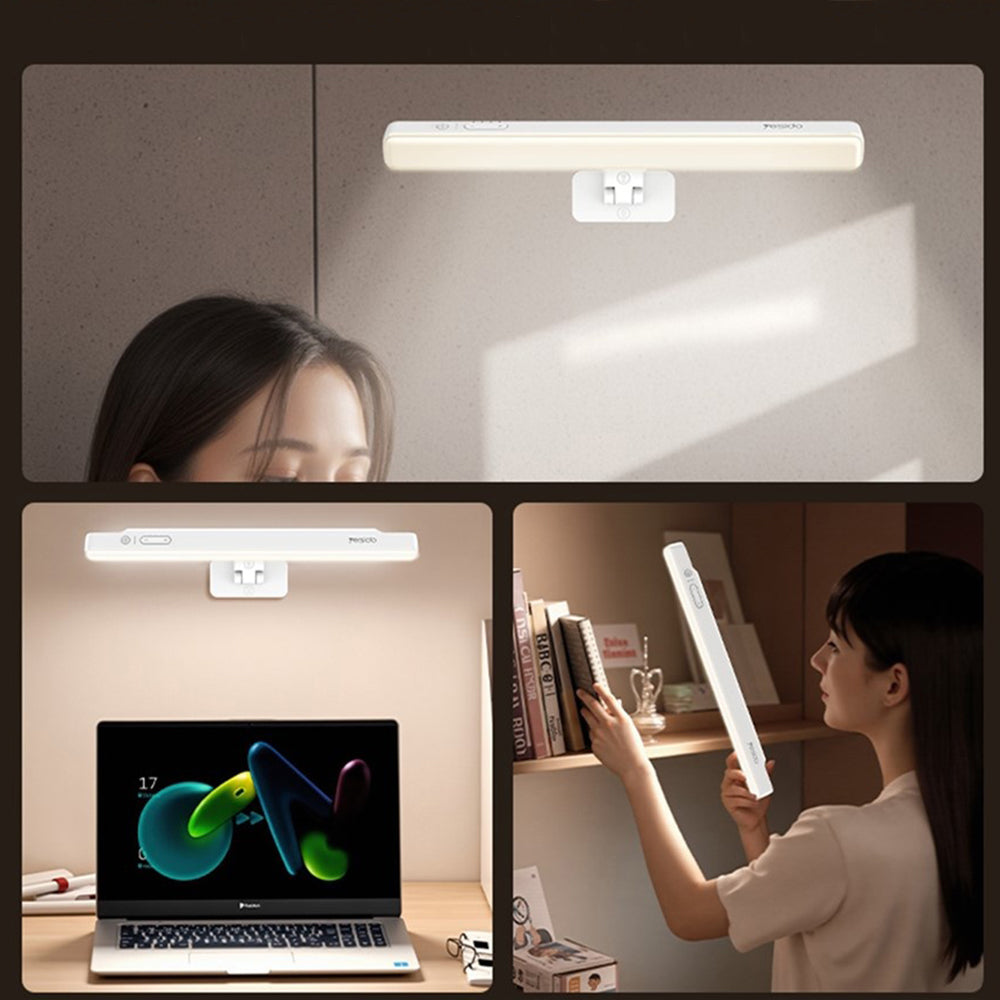 Yesido - Wireless Reading Light (DH11) - Type-C, 3600mAh, Multi-Angle Adjustable, 5 Levels of Brightness - White