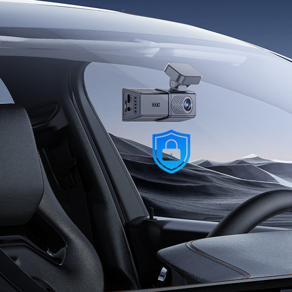Yesido - Dash Camera (KM22) - 120° Wide-Angle Lens, 1080P Dual-Channel Recording - Black