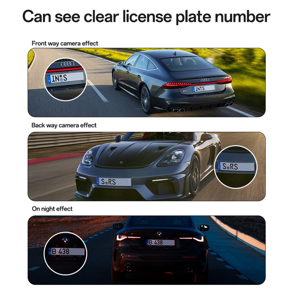 Yesido - Dash Camera (KM22) - 120° Wide-Angle Lens, 1080P Dual-Channel Recording - Black