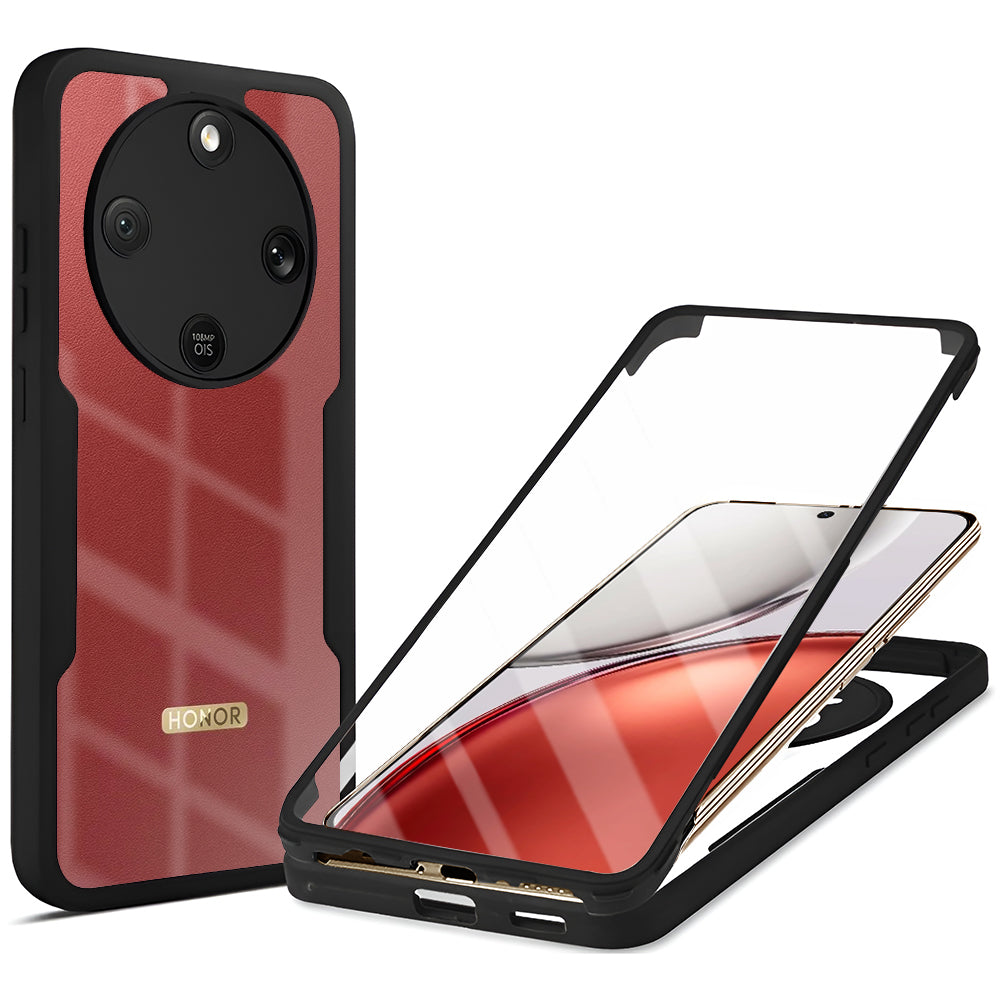Techsuit - ColorVerse 360 Series + Screen Protector - Honor Magic8 Lite - Black