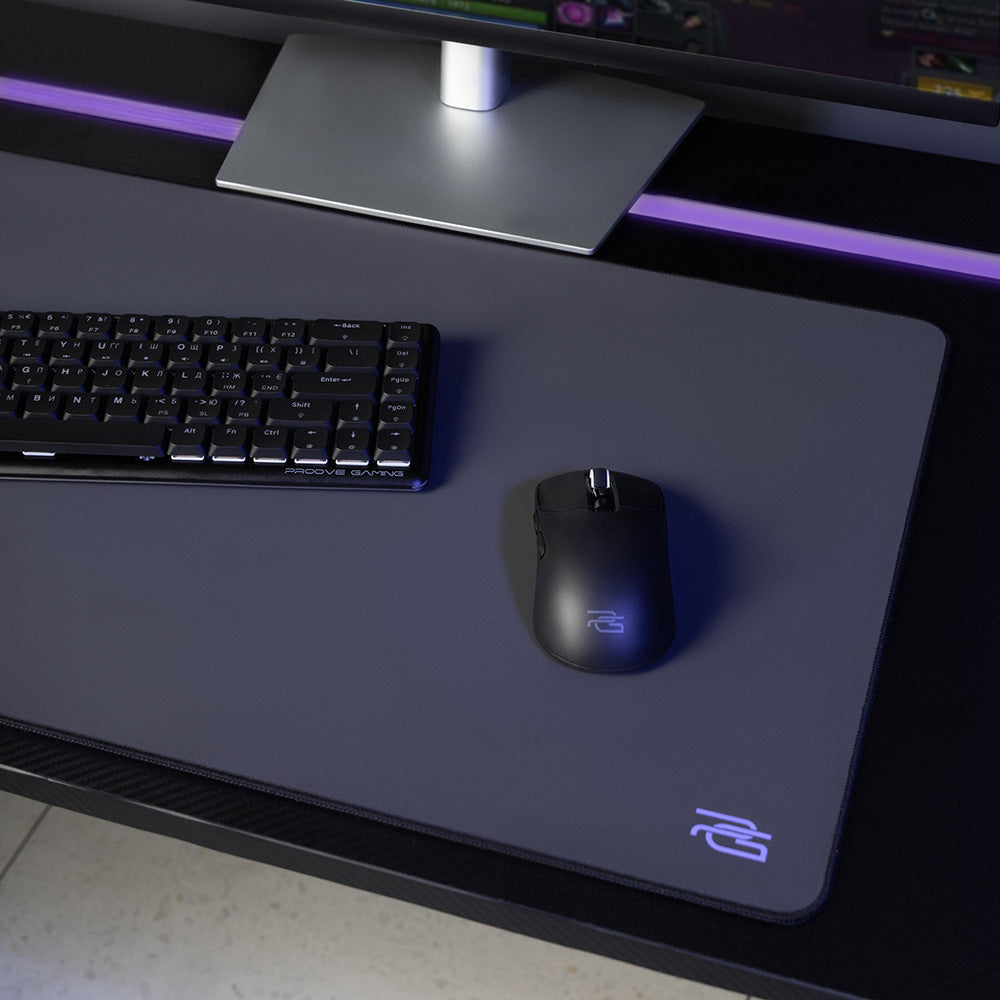 Proove - Mouse Pad Radiance (MPRD00300014) - for Gaming, Glowing Effect, Natural Rubber Base, Polyester, 600x400x3mm - A