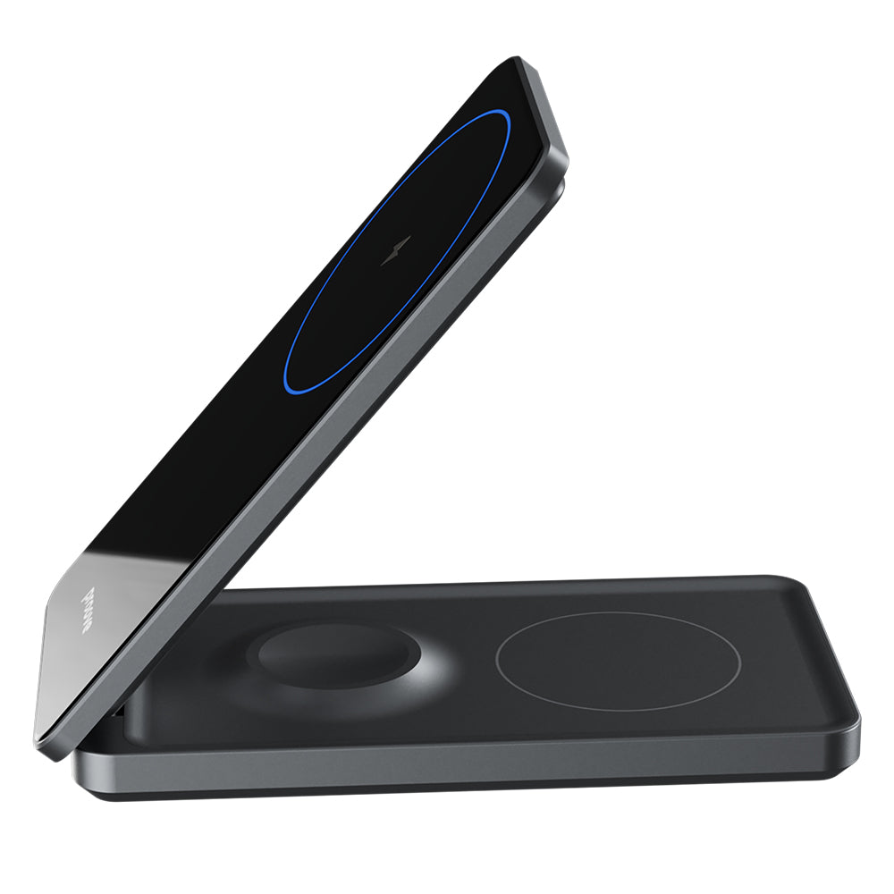 Proove - Wireless Charging Station Metal Edge (WSME15010003) - MagSafe, for iPhone, AirPods, iWatch, Foldable, 15W - Gre