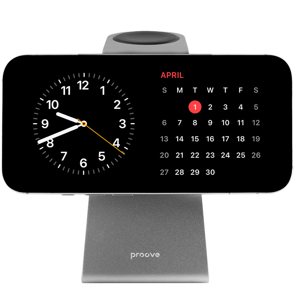 Proove - Wireless Charging Station Omni Power (WSOP15020003) - MagSafe, 3in1, for iPhone, AirPods, Apple Watch, 15W - Gr