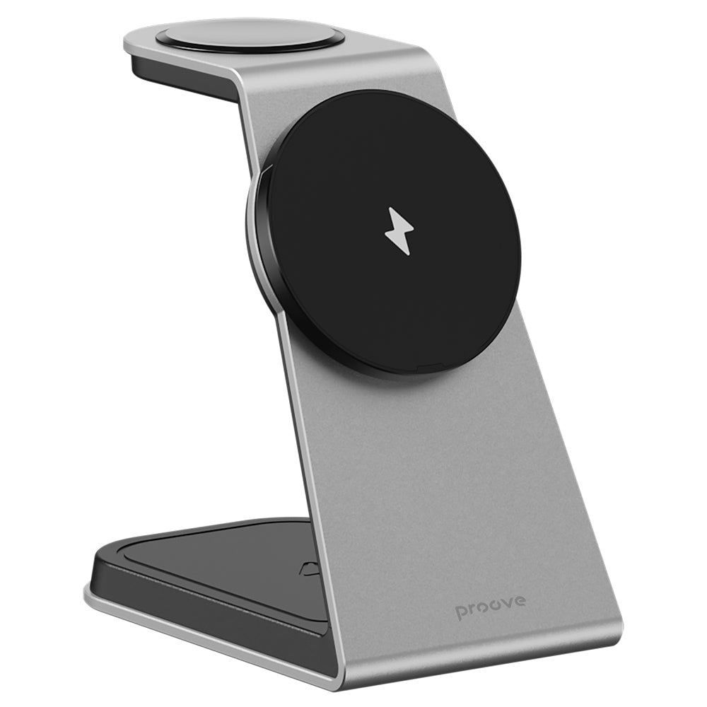 Proove - Wireless Charging Station Omni Power (WSOP15020003) - MagSafe, 3in1, for iPhone, AirPods, Apple Watch, 15W - Gr