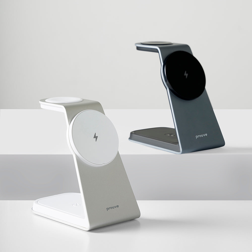 Proove - Wireless Charging Station Omni Power (WSOP15020003) - MagSafe, 3in1, for iPhone, AirPods, Apple Watch, 15W - Gr