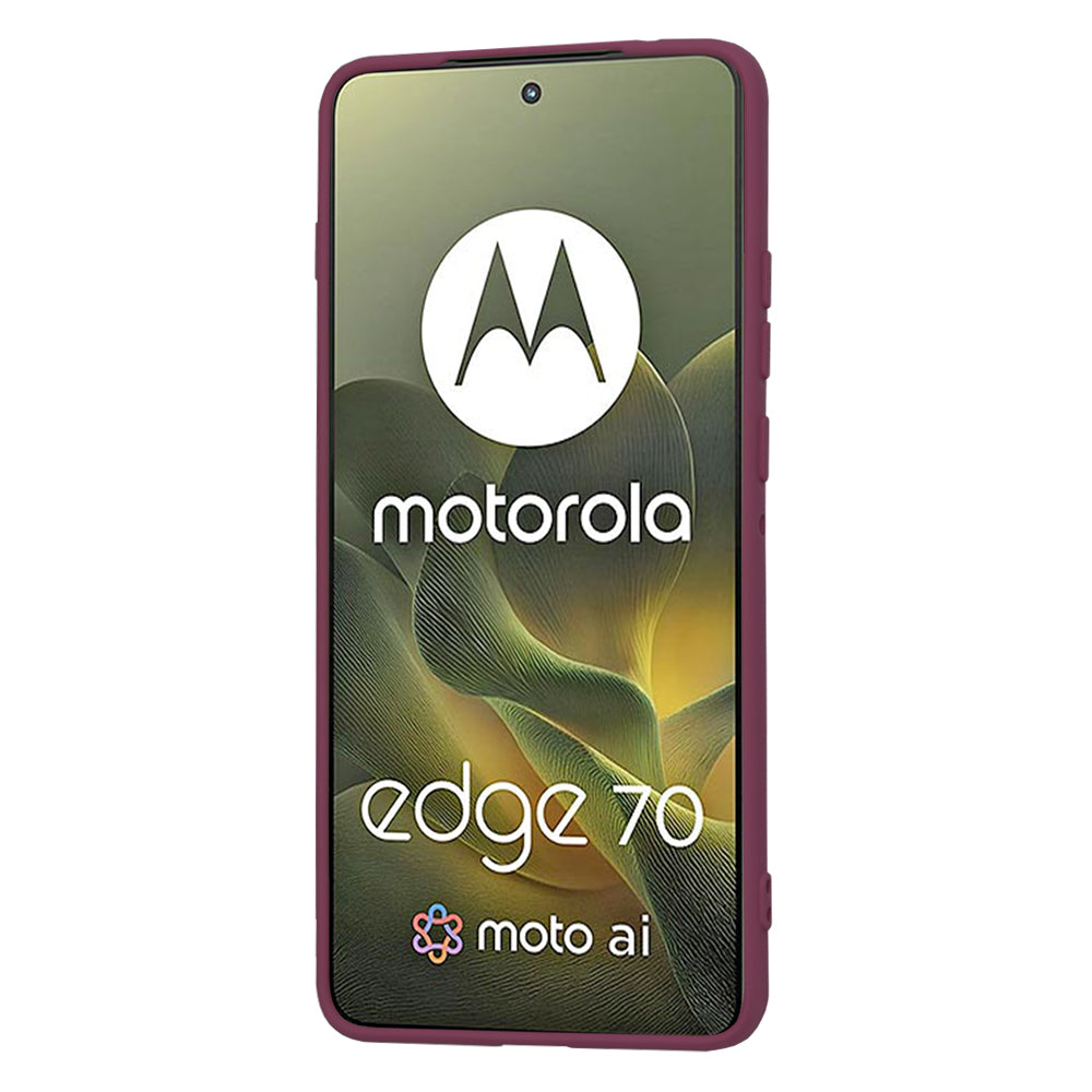 Techsuit - SoftFlex - Motorola Edge 70 - Plum Red
