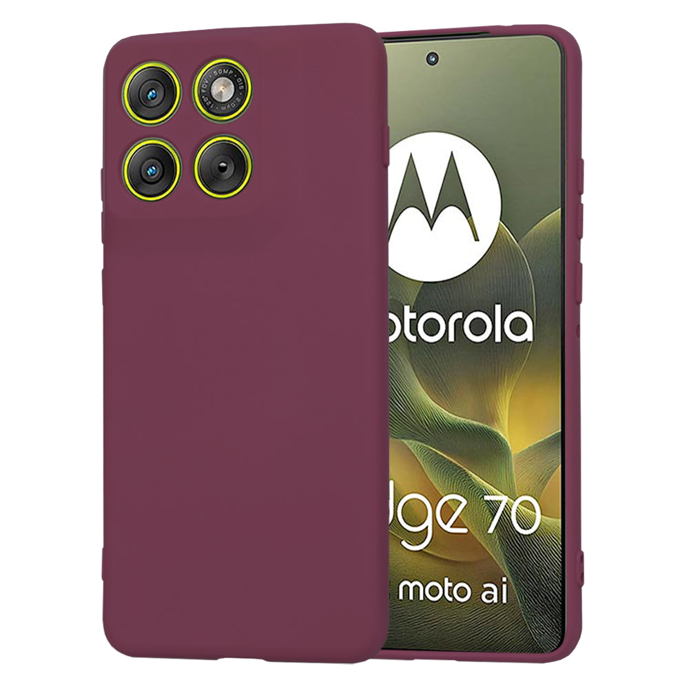 Techsuit - SoftFlex - Motorola Edge 70 - Plum Red