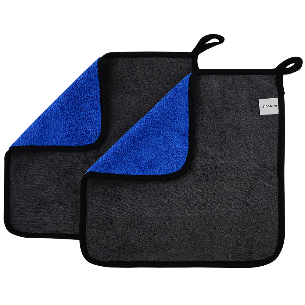 Proove - Car Washing Towel Carshine (2 pack) (AACR30000003) - High-Quality Microfiber, for Detailing, 30x30cm - Blue