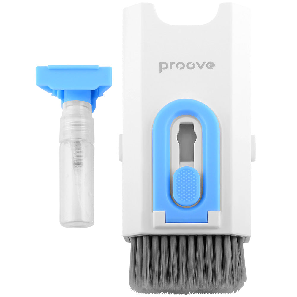 Proove - Multifunctional Cleaning Set Mr. Cleaner (MCS00000802) - for Laptop, Phone with Stand, Retractable Brush - Whit