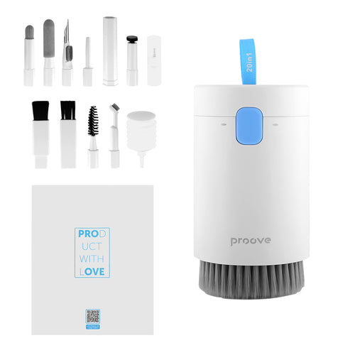Proove - Multifunctional Cleaning Set Mr. Cleaner (MCS00002002) - 20in1, for Laptop, Phone, Keyboard with Microfiber - W