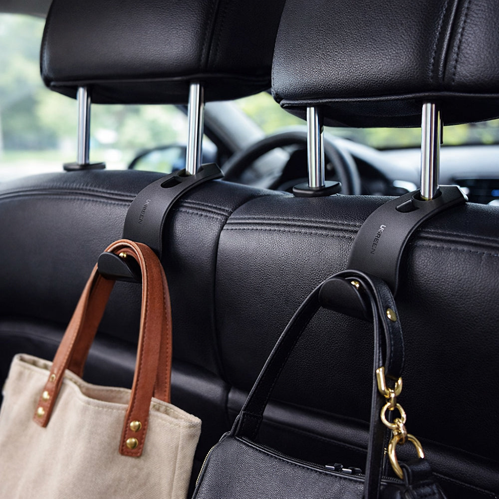 Ugreen - Car Seat Hanger LP104 (30337) - Max Load 20KG, Universal Back Seat Organizer - Black