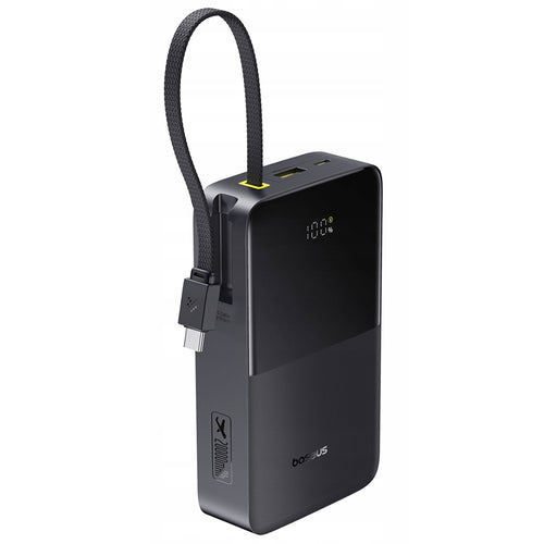 Baseus - Power Bank EnerFill Bipow2 Pro (E0027701) - Built-in USB-C Cable, 20000mAh, 22.5W, Digital Display - Cosmic Bla