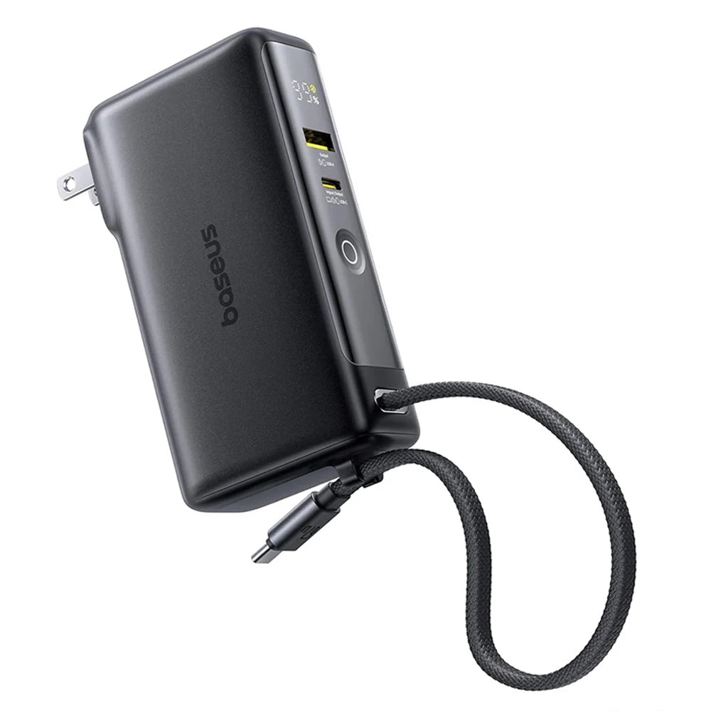 Baseus - Power Bank Nomos NT11 Omni (P10078807123-00) - With USB-C Cable, 10000mAh, 67W, Digital Display - Cosmic Black