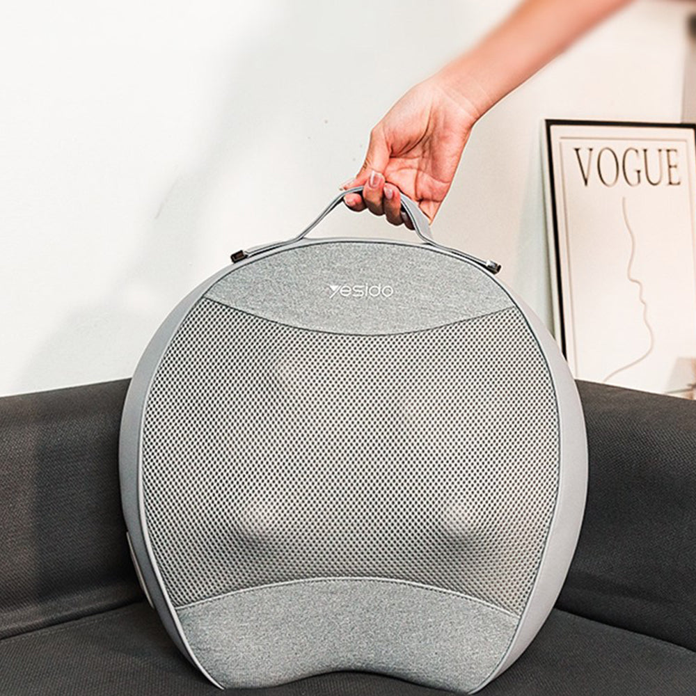 Yesido - Back Massager (MG15) - with Heating Function, Quiet Operation, 32W, 2000mAh - Gray