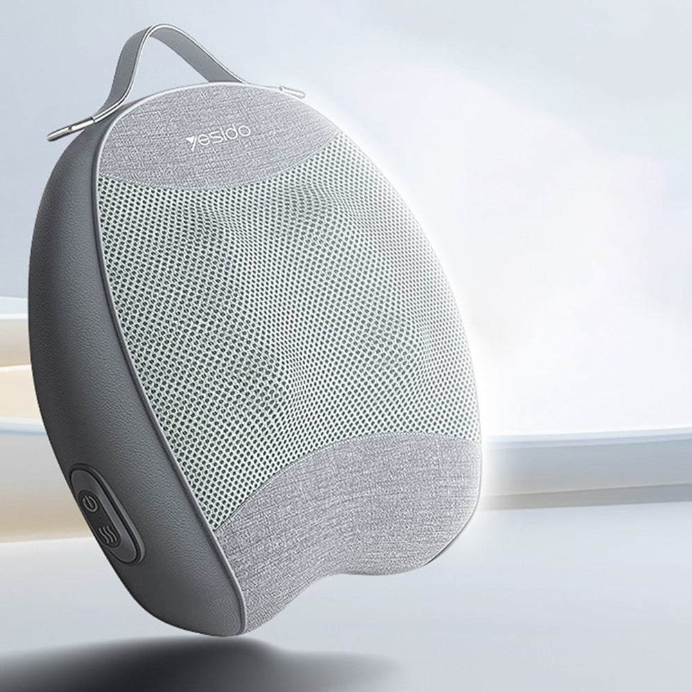 Yesido - Back Massager (MG15) - with Heating Function, Quiet Operation, 32W, 2000mAh - Gray