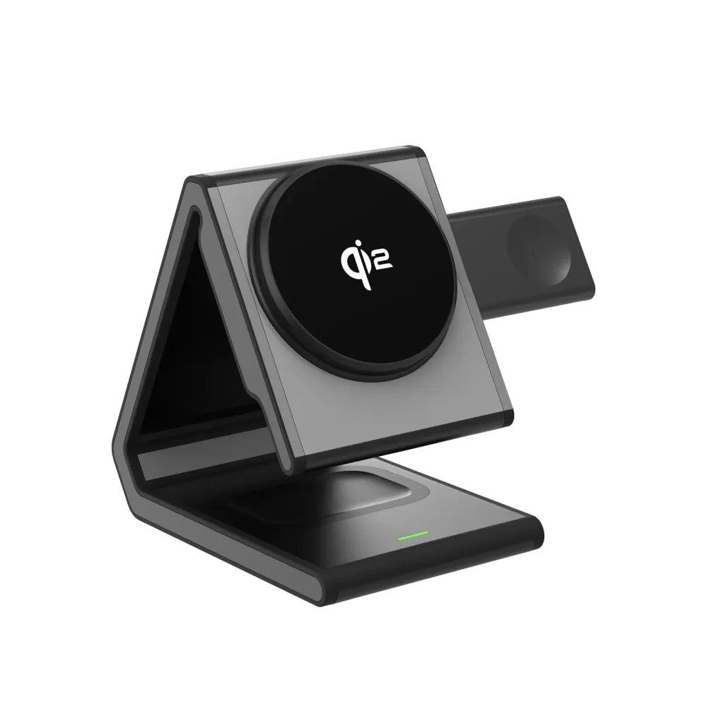 Lito - 4in1 Magnetic Wireless Charger (LT-W02) - for iPhone, Apple Watch, AirPods, Phone Stand, 15W, QI2, N52 Magnets - 