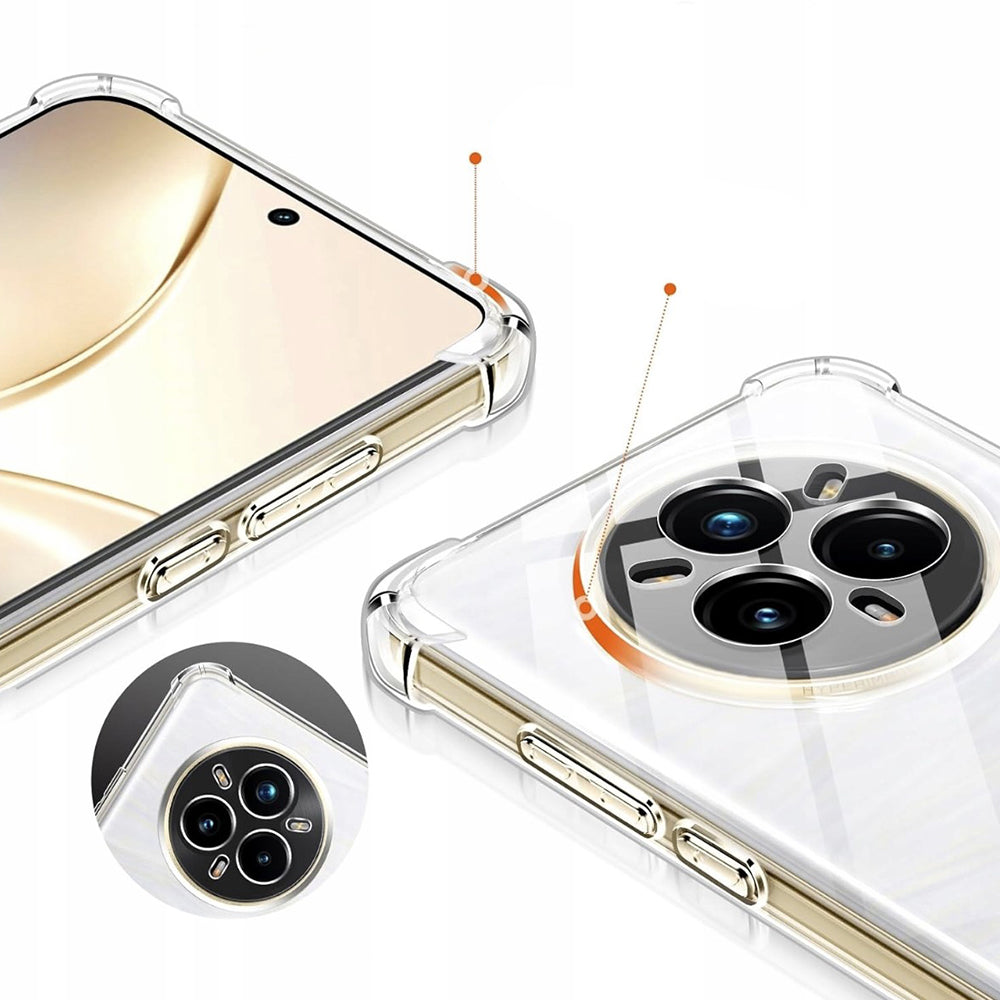 Techsuit - Shockproof Clear Silicone [Round Camera Cutout] - Realme GT 8 Pro - Clear