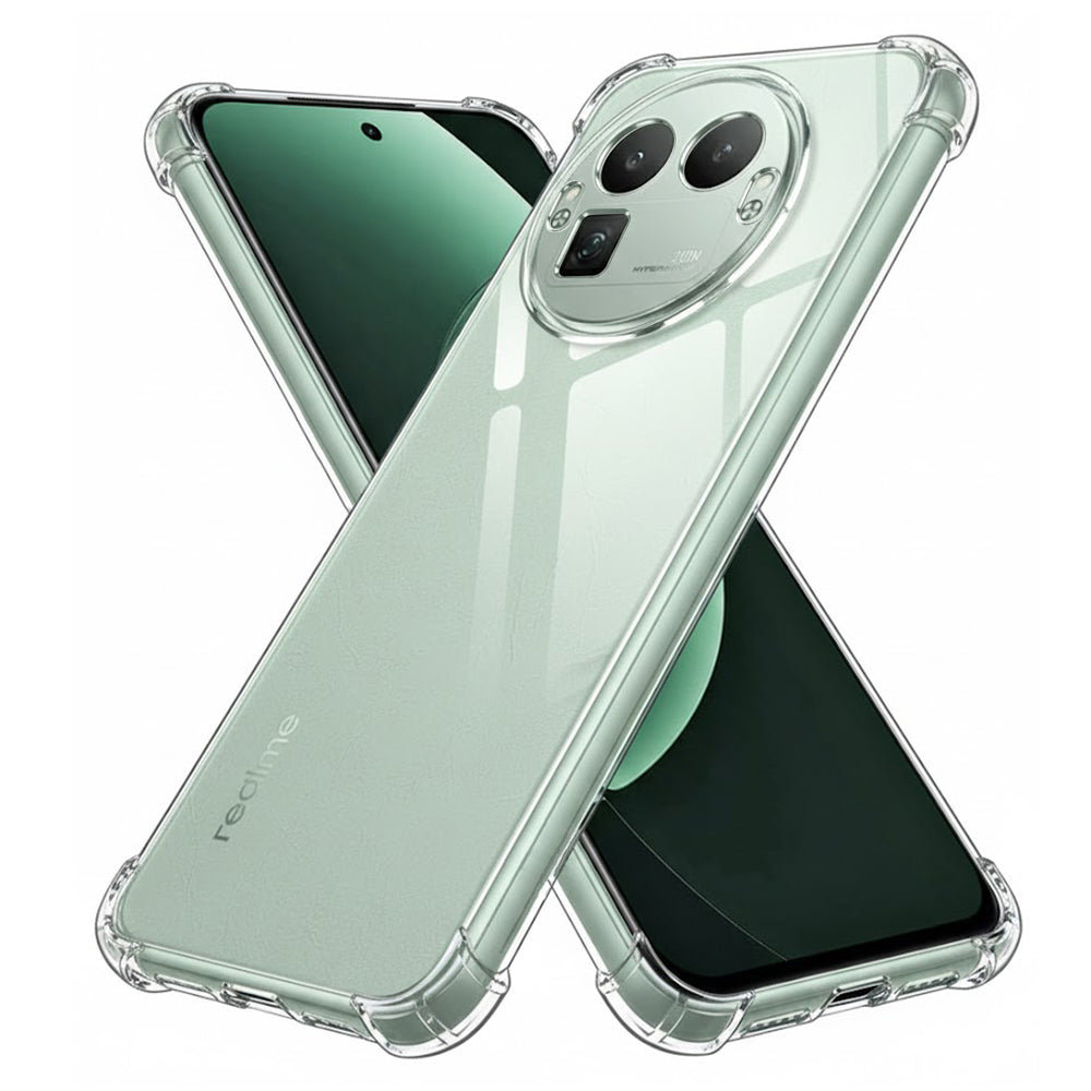 Techsuit - Shockproof Clear Silicone [Round Camera Cutout] - Realme GT 8 Pro - Clear