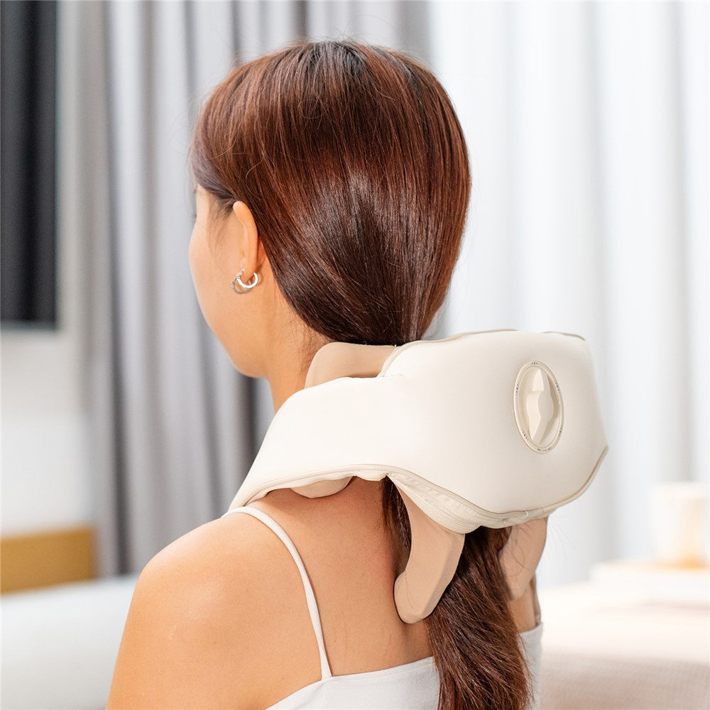 Yesido - Neck Massager (MG11) - Adjustable, 3 Versatile Massage Modes, Soothing Heat Therapy, 2400mAh - Beige