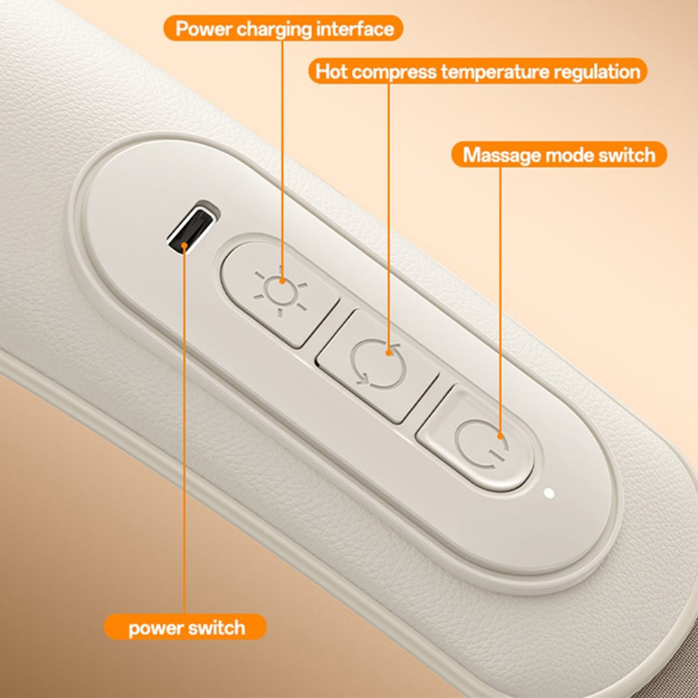 Yesido - Neck Massager (MG11) - Adjustable, 3 Versatile Massage Modes, Soothing Heat Therapy, 2400mAh - Beige