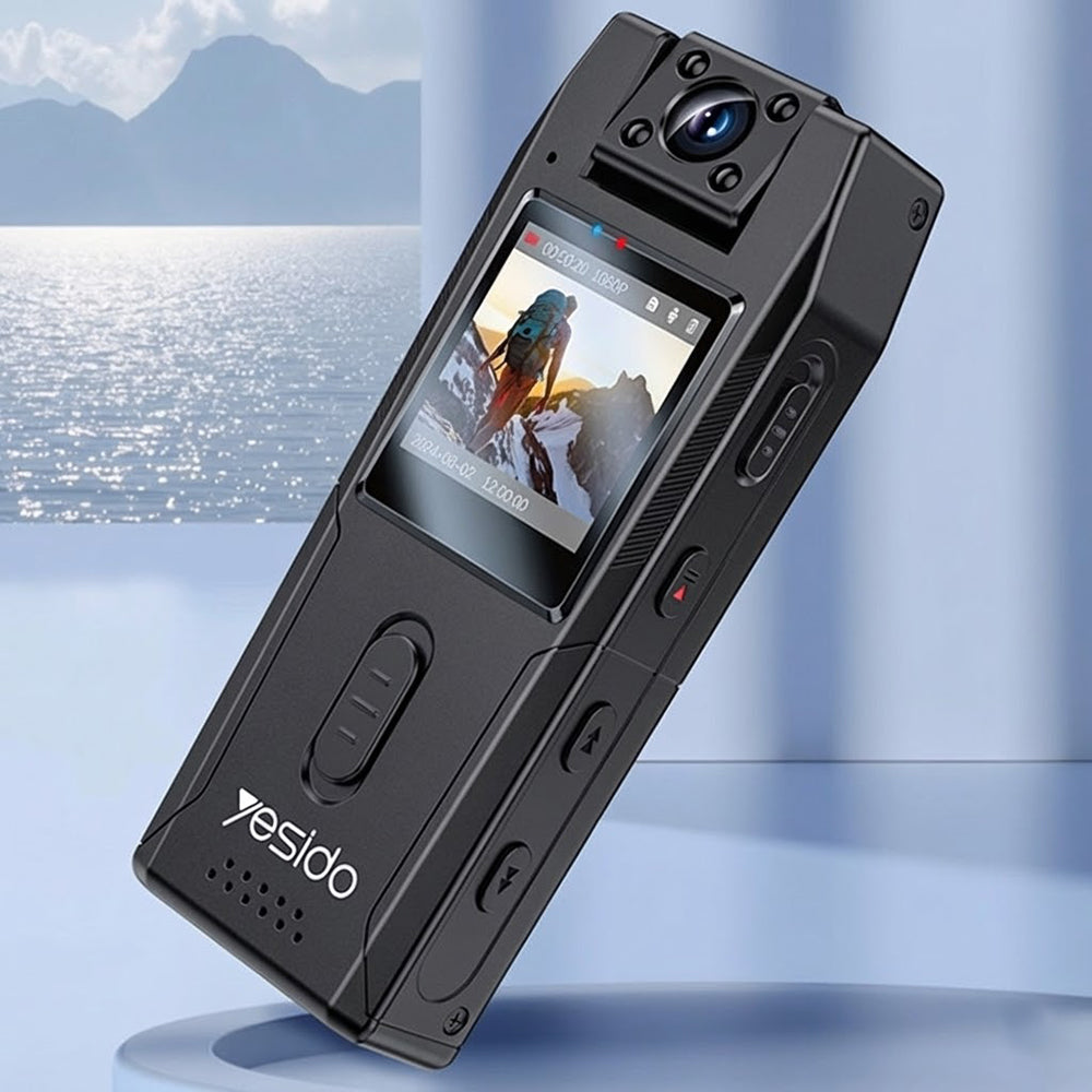 Yesido - Digital Smart Camera (KM25) - 1.3inch Screen, 1920x1080p, 200MP, Night Vision - Black