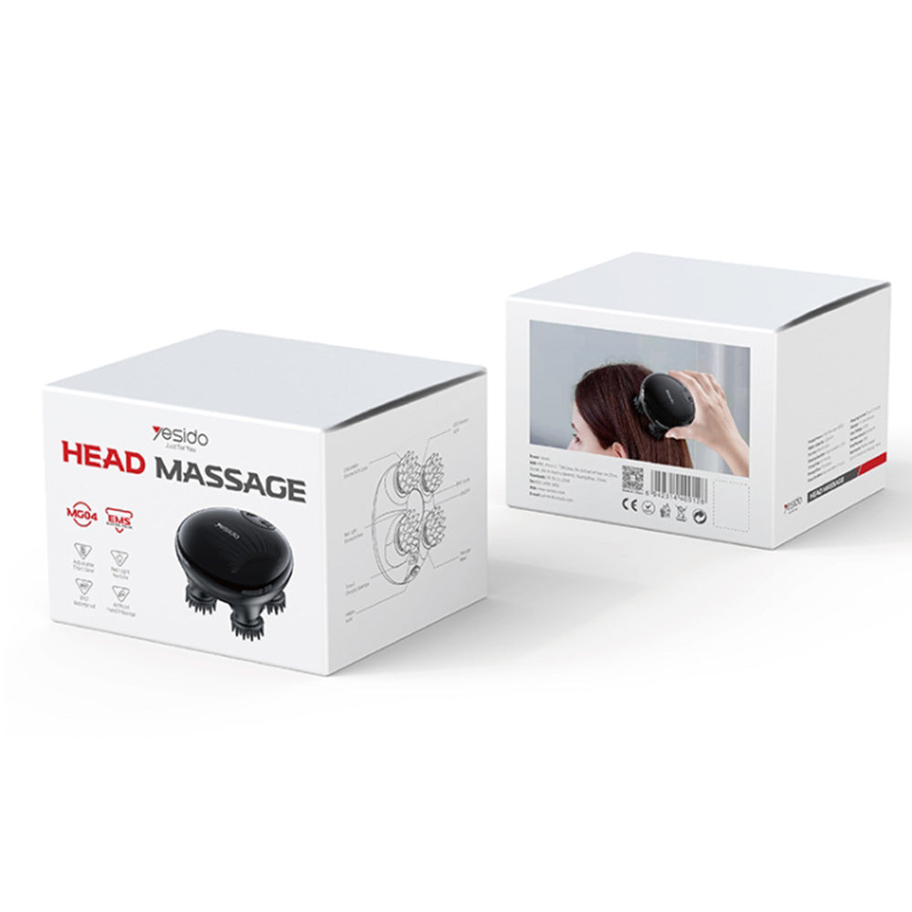 Yesido - Handheld Head Massager (MG04) - with 4 Gear Head Scratcher, Electrical Muscle Stimulation, 1200mAh, 3200RPM - B