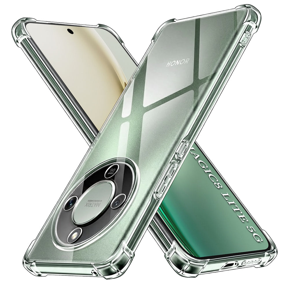 Techsuit - Shockproof Clear Silicone - Honor Magic8 Lite - Clear