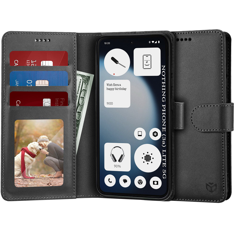 Techsuit - Diary Book - Nothing Phone (3a) Lite - Black