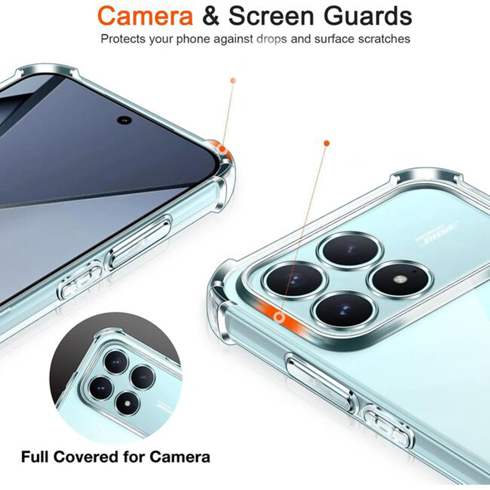 Techsuit - Shockproof Clear Silicone - Xiaomi Poco F8 Pro - Clear