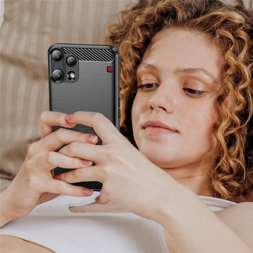 Techsuit - Carbon Silicone - Nothing Phone (3a) Lite - Black