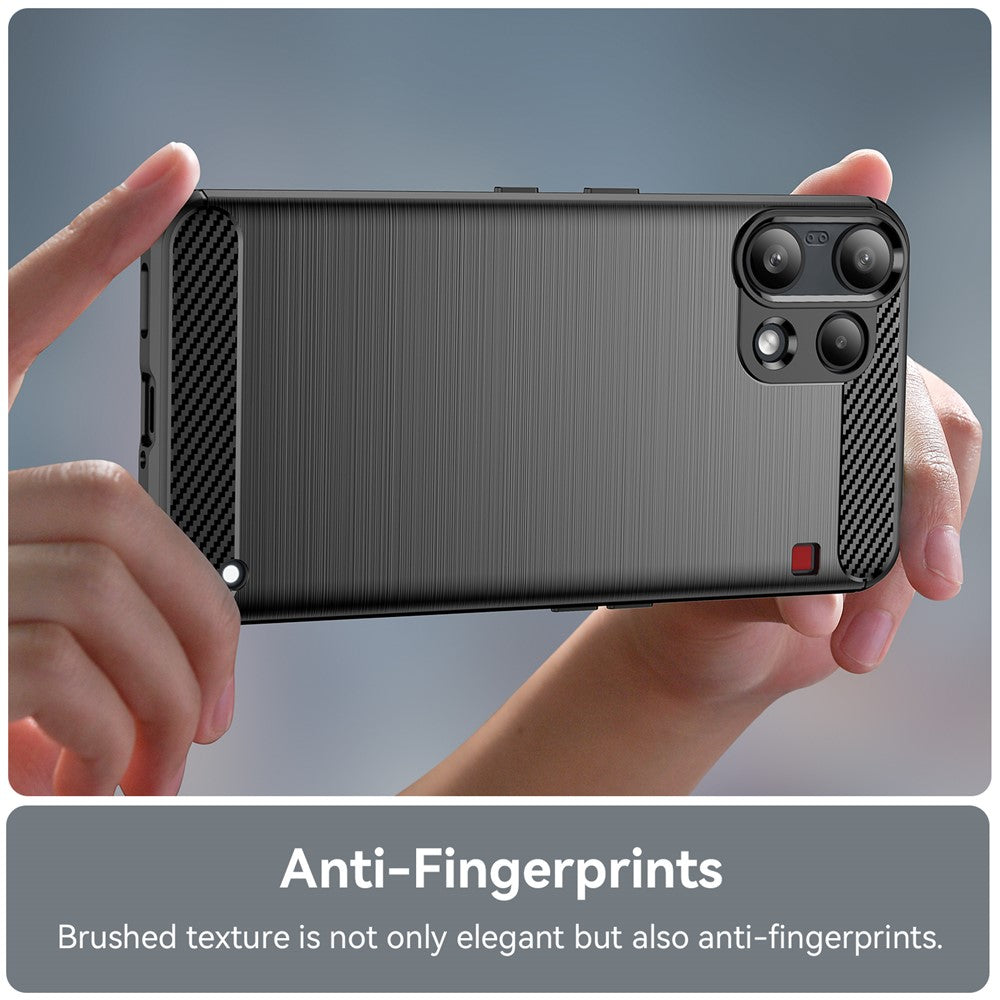 Techsuit - Carbon Silicone - Nothing Phone (3a) Lite - Black