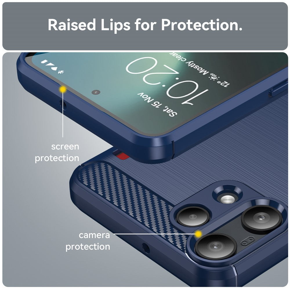 Techsuit - Carbon Silicone - Nothing Phone (3a) Lite - Blue