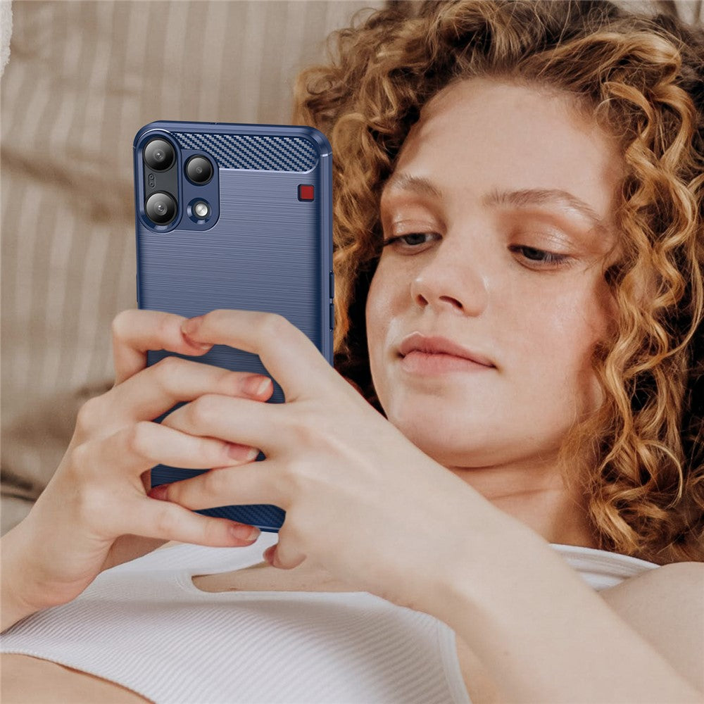 Techsuit - Carbon Silicone - Nothing Phone (3a) Lite - Blue