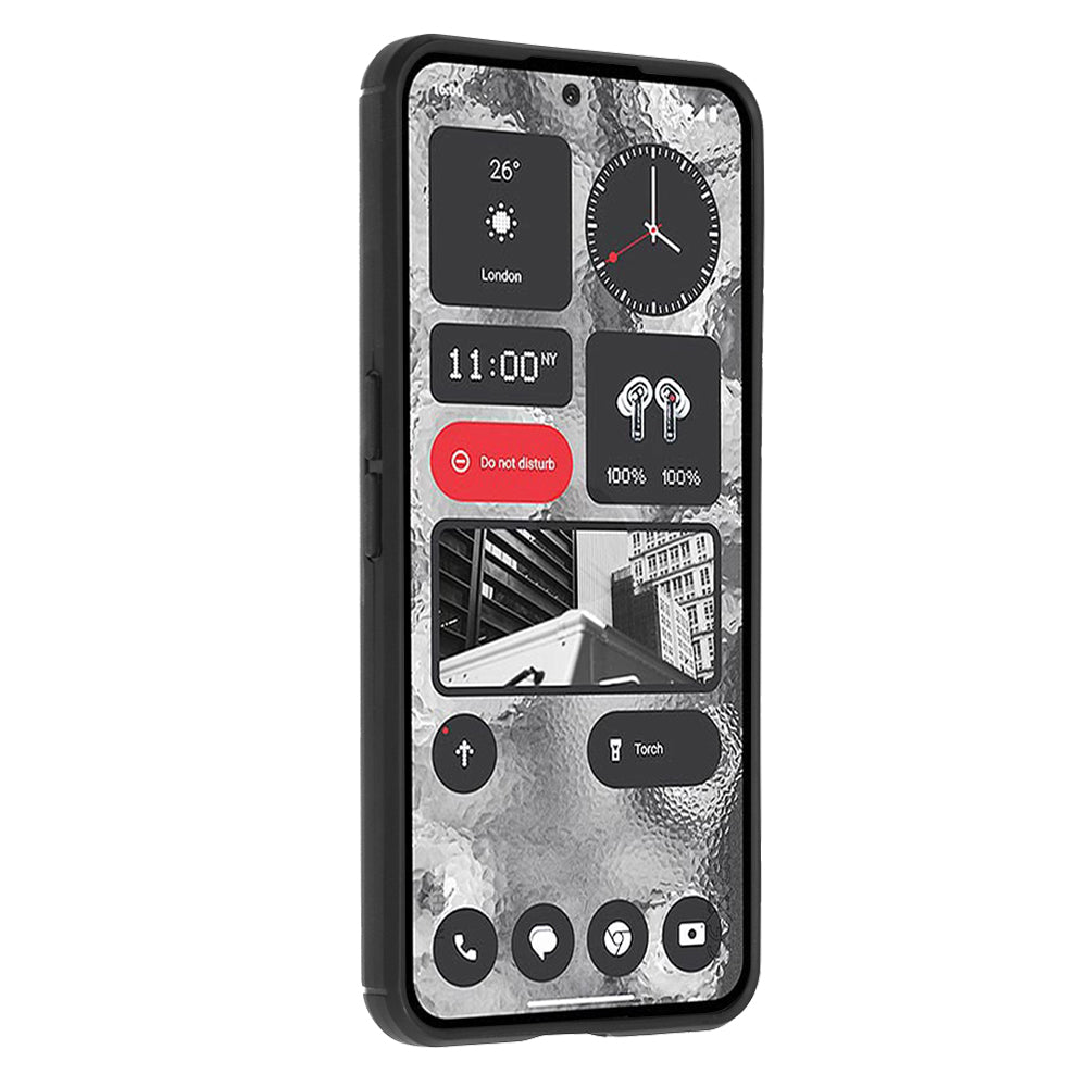 Techsuit - Carbon Silicone - Nothing Phone (2) - Black