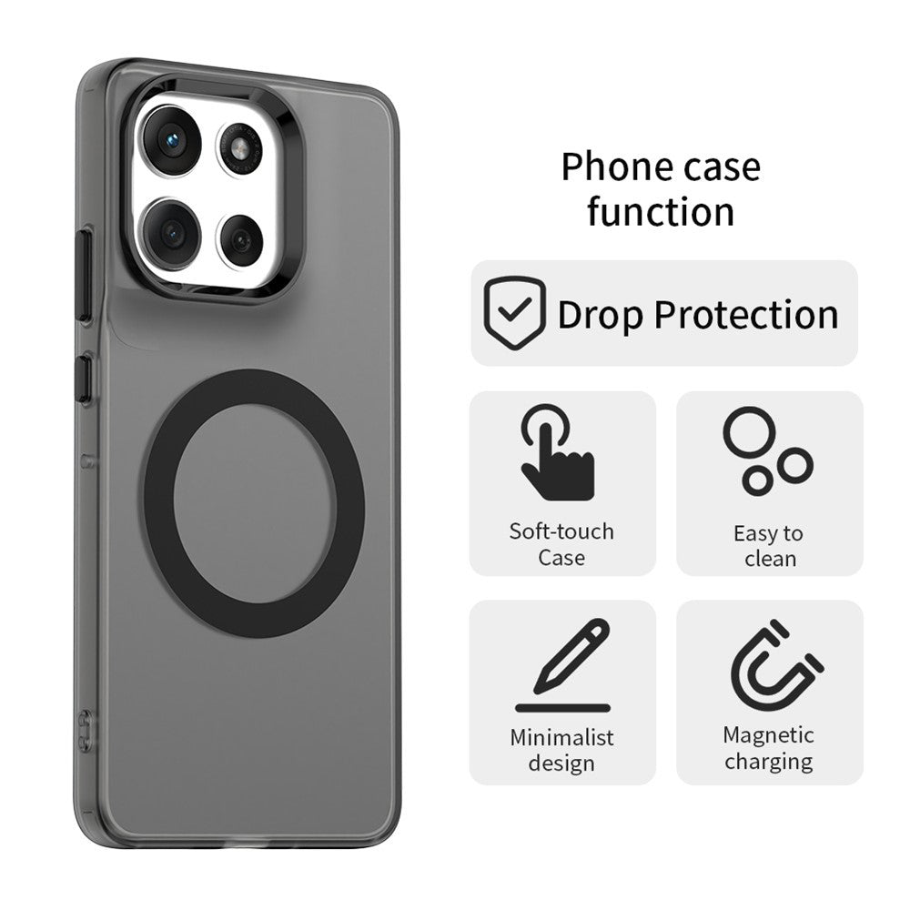 TechSuit Husa de protectie Techsuit CandyCase MagSafe compatibil cu Motorola Moto G86, Negru – imagine 2