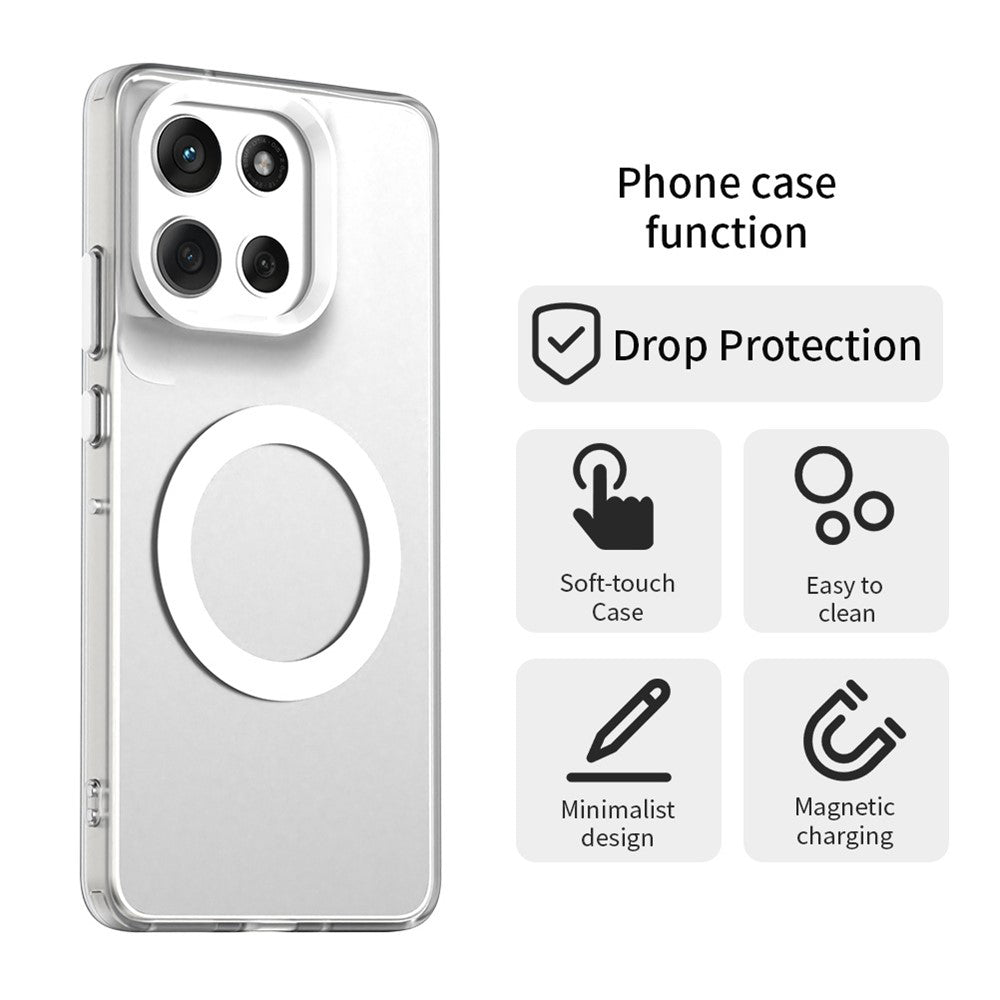 TechSuit Husa de protectie Techsuit CandyCase MagSafe compatibil cu Motorola Moto G86, Alb – imagine 2