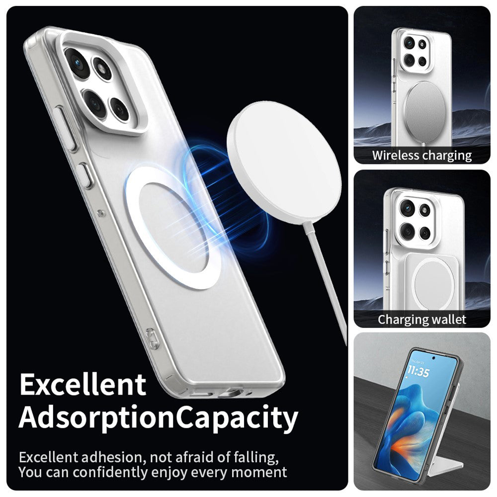 TechSuit Husa de protectie Techsuit CandyCase MagSafe compatibil cu Motorola Moto G86, Alb – imagine 6