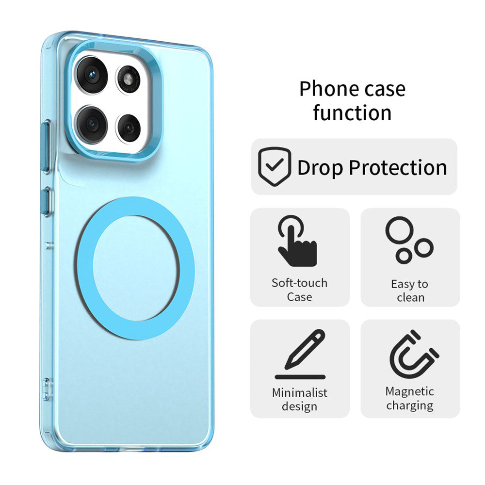 TechSuit Husa de protectie Techsuit CandyCase MagSafe compatibil cu Motorola Moto G86, Albastru – imagine 2