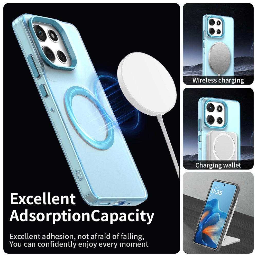 TechSuit Husa de protectie Techsuit CandyCase MagSafe compatibil cu Motorola Moto G86, Albastru – imagine 3