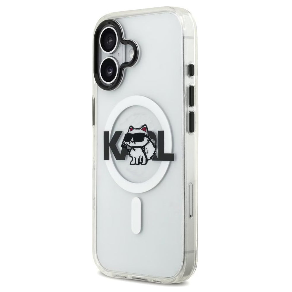 Karl Lagerfeld - IML Choupette Sketch Logo MagSafe (KLHMP17SHGCHGKBT) - iPhone 17 - Clear