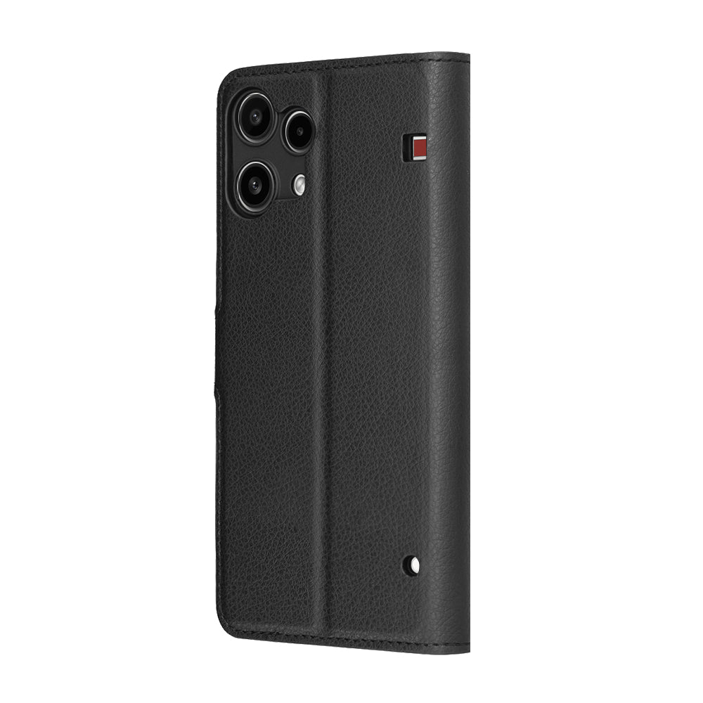 Techsuit - Leather Folio - Nothing Phone (3a) Lite - Black