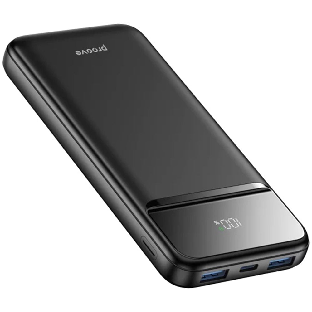 Proove - Power Bank Illuminator 2 (PBIP10212201) - Type-C, 2x USB, with LED Display, Fast Charge, 22.5W, 10000mAh - Blac