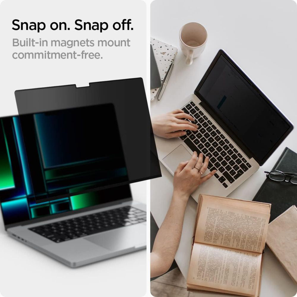 Spigen Husa de protectie MacBook Spigen Safe View Magnetic (AFL06158) compatibil cu MacBook Pro 14" (2021 / 2022 / 2023 