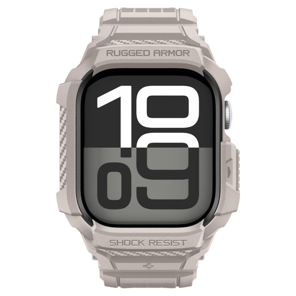 Spigen - Rugged Armor Pro V2 (ACS10506) - Apple Watch 10 46mm / Watch 11 46mm - Dune Beige