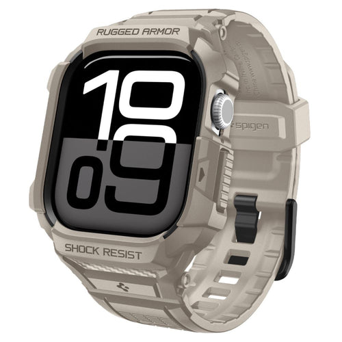 Spigen - Rugged Armor Pro V2 (ACS10506) - Apple Watch 10 46mm / Watch 11 46mm - Dune Beige