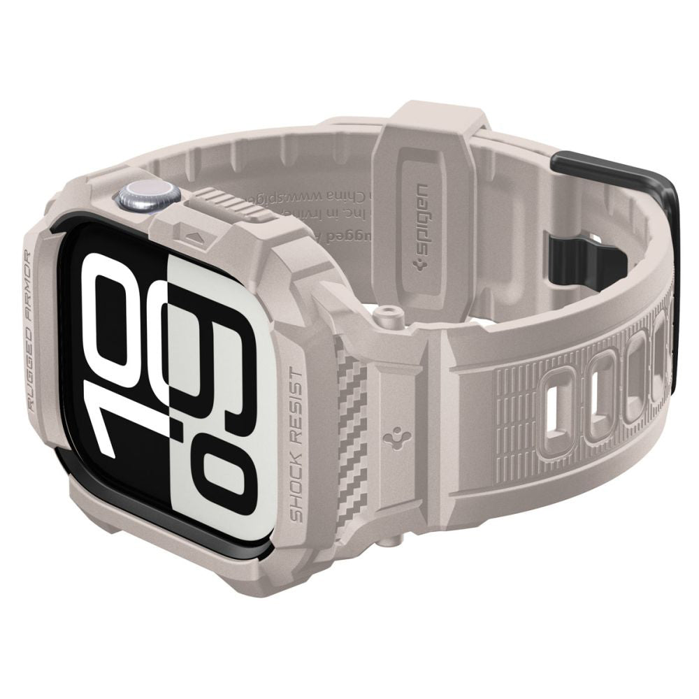 Spigen - Rugged Armor Pro V2 (ACS10506) - Apple Watch 10 46mm / Watch 11 46mm - Dune Beige