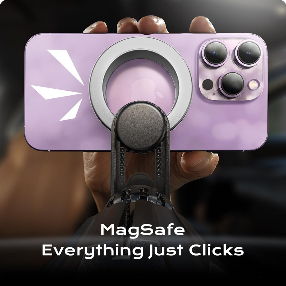 Lisen - Car Holder (YL0222100001) - for Air Vent, Magnetic Grip, Universal, Adjustable, Secure Fit, N52 Magnets - Black