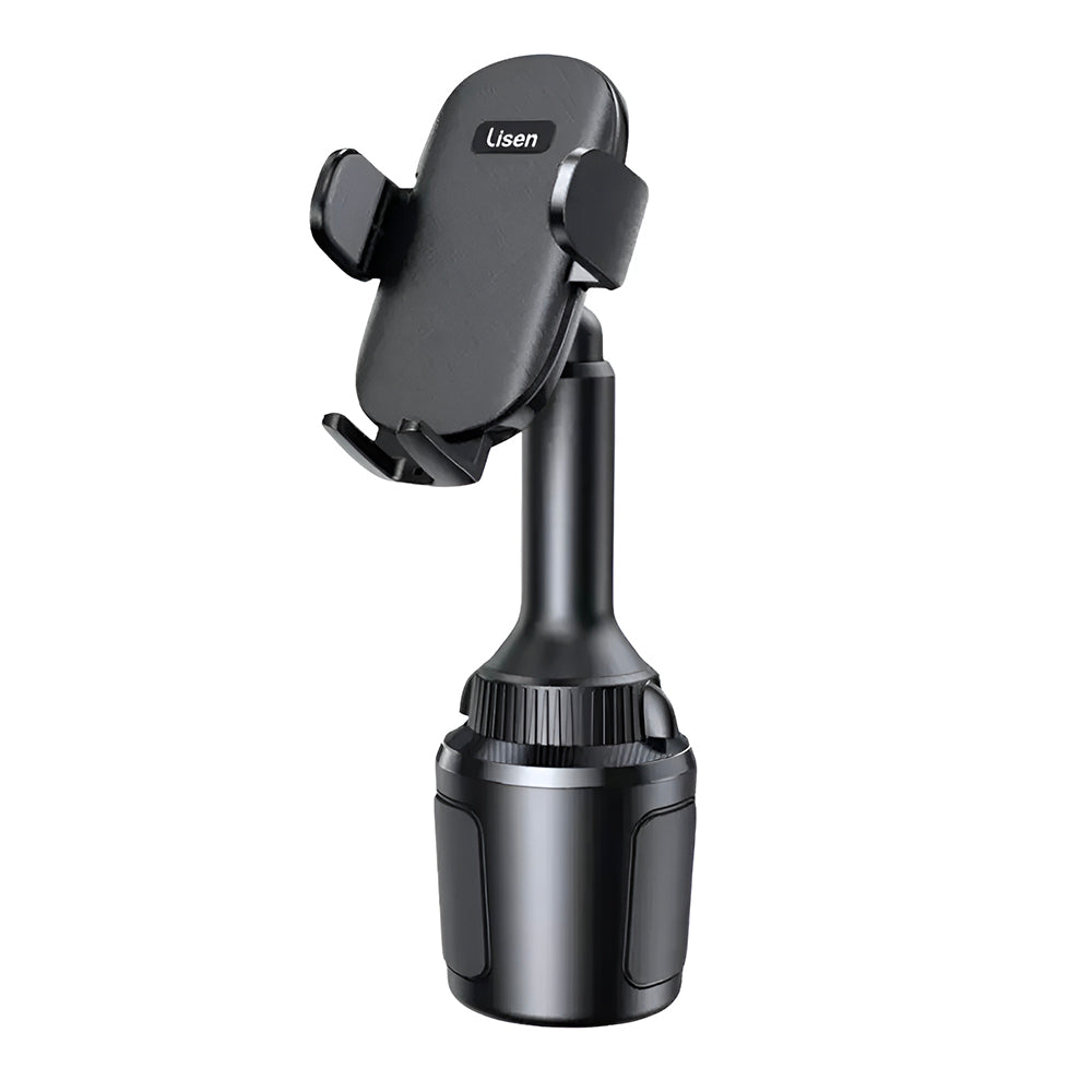Lisen - Car Holder (YL0220100001) - for Cup Holder, Universal, Multi-Angle Adjustment, Secure Fit, Anti-Shake - Black