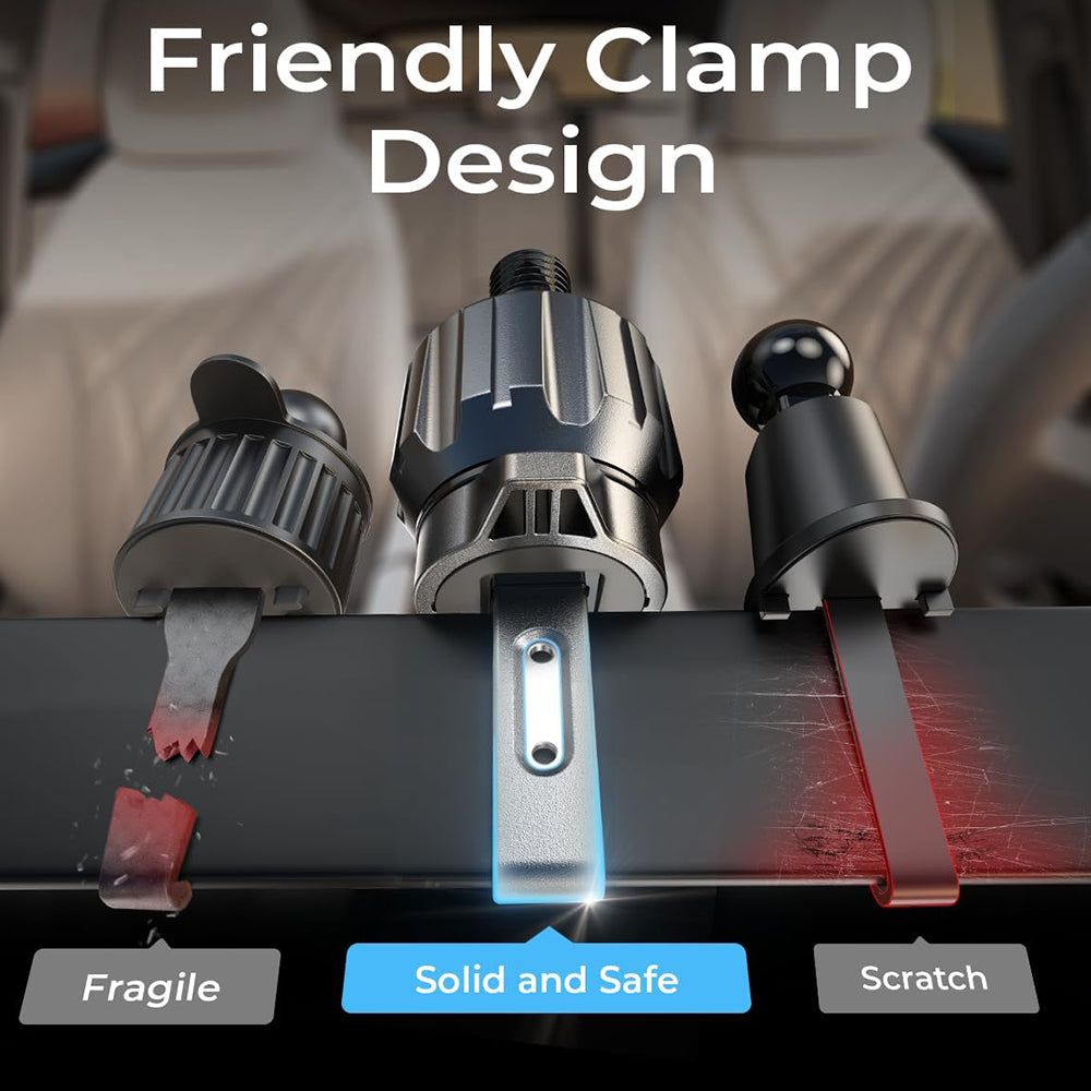 Lisen - Car Holder 2E781 (YL0424040008) - for Dashboard, Air Vent, Windshield, Universal, Adjustable, Telescopic Arm - B